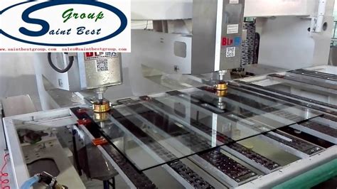 automatic glass drilling cnc machine|Double.